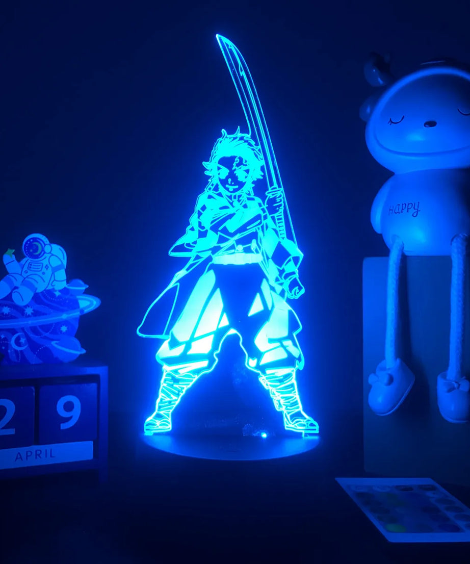 Manga 3d Light Kimetsu No Yaiba for Bedroom Decor Night Light Birthday Gift Table Lamp Anime Demon Slayer Mitsuri Kanroji Figure
