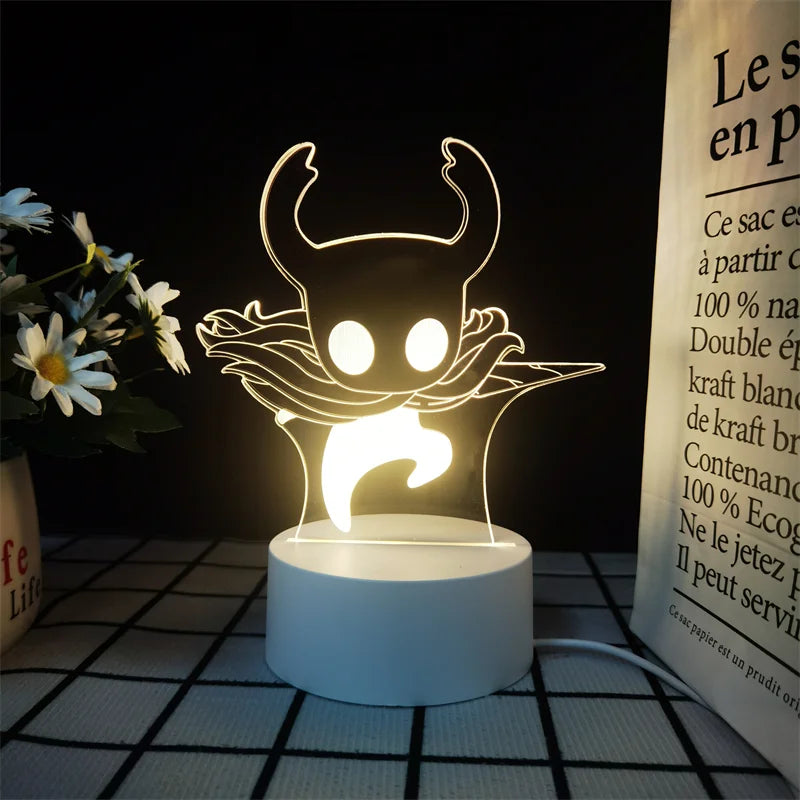 Hollow Knight Hornet Night Light Anime Fashionable Personalized Simple Desktop Decoration Stand Lamp Boy's Birthday Gift