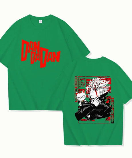 New Anime Dandadan Print T Shirt Women Men Short Sleeve Tops Tees Summer Fashion Loose Casual T-shirt