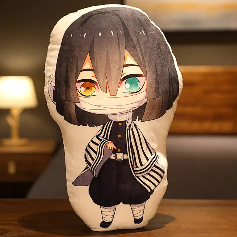 Tanjiro & Nezuko Plush Pillow – Demon Slayer Anime Cushion