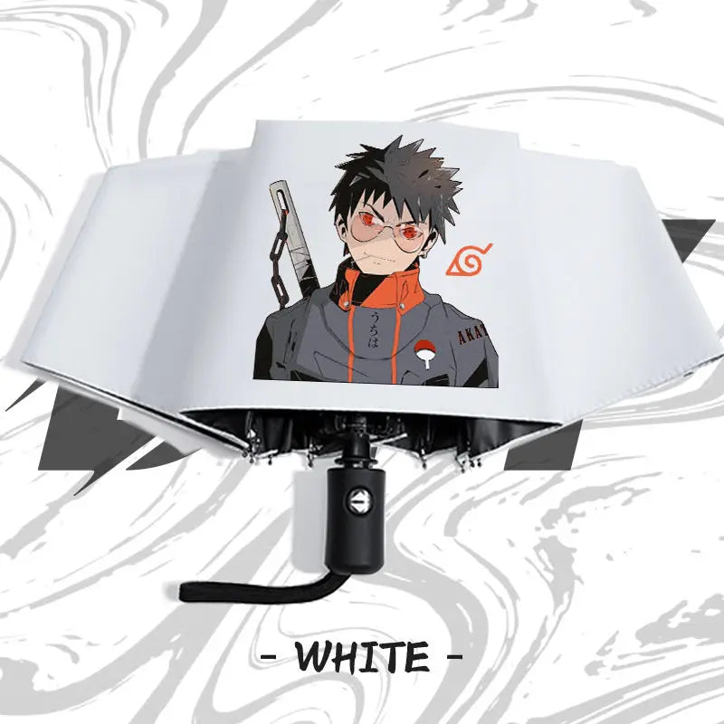 Naruto anime peripheral automatic umbrella Naruto Namikaze Minato Uchiha Itachi Kakashi Haruno Sakura sunshade umbrella gift
