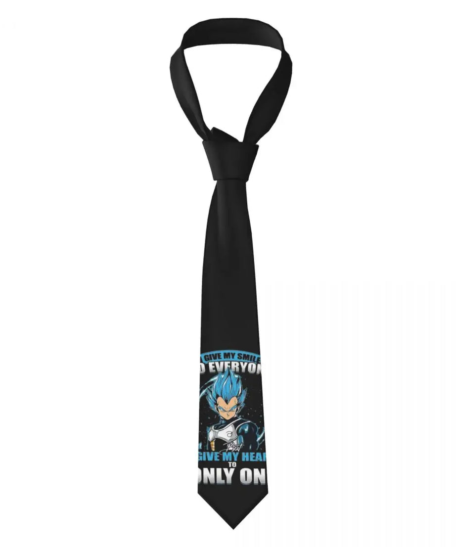 Vegeta Royal Saiyan Symbol Necktie – Dragon Ball Z Slim 8cm Unisex Tie