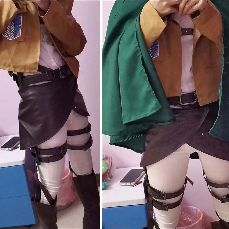 Attack on Titan Scout Regiment Cosplay Costume Full Set – Recon Corps Uniform & Cloak 4