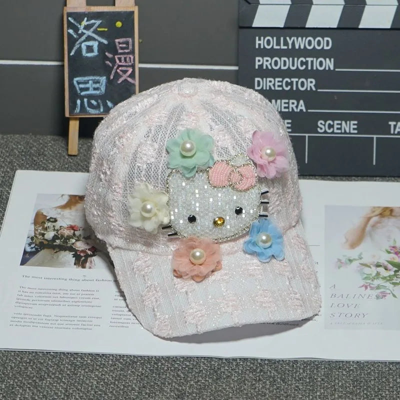 Sanrio Peaked Cap Women's New Hello Kitty Age-reducing Sports and Leisure Baseball Cap Sun Protection Versatile Sun Hat