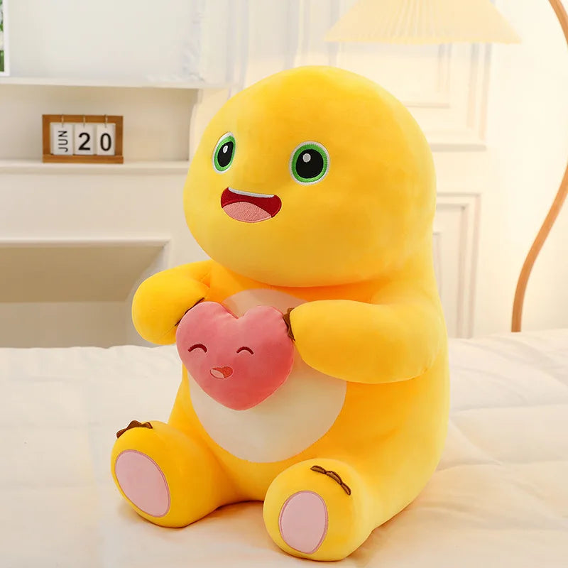 Kawaii Milk Dragon Stuffed Doll Plush Toy Cute Milk Dragon with Flower Soft Toy for Kids Birthday Xmas Gift for Girls and Friend