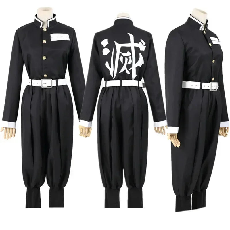 Anime Demon Slayer Kids Cosplay Costume – Kimono & Uniform Outfit Set