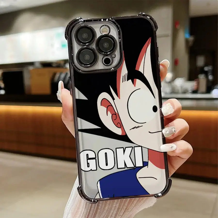 Dragon Ball Anime Phone Case – Cute Cartoon Soft Shell for iPhone 11–16 Pro Max