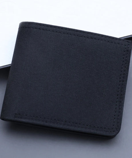 One Piece Letter Men Short Wallet Man Luffy Alphabet Canvas Wallet Man Credit ID Card Holder Anime Foldable Pocket Coin Purse