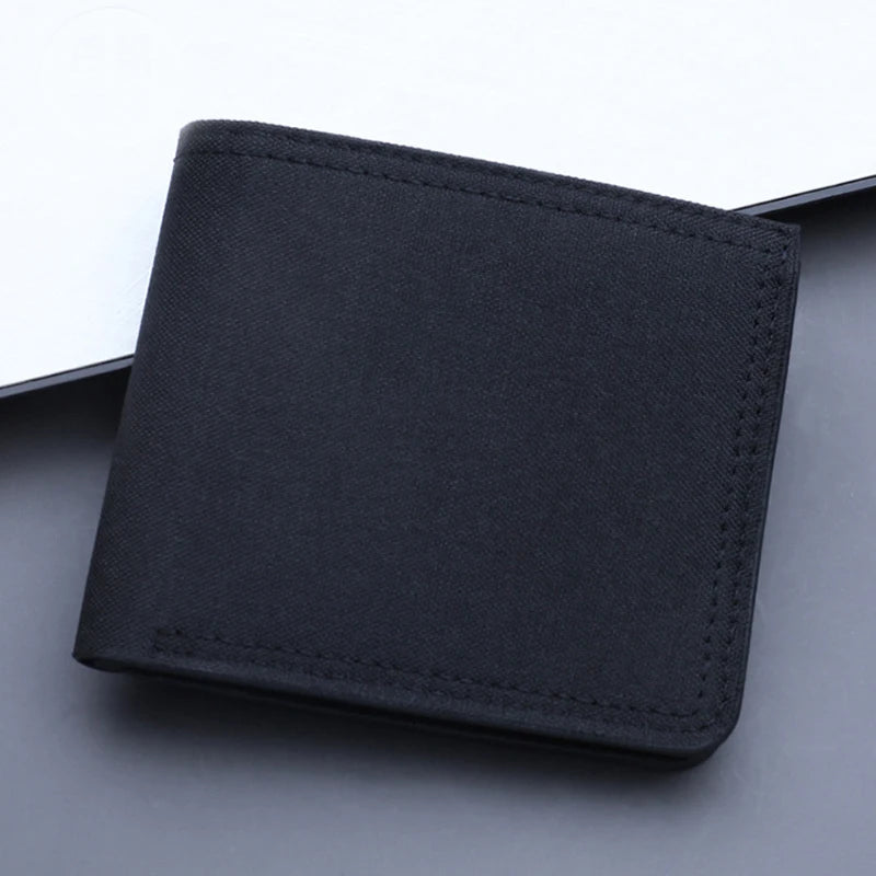 One Piece Letter Men Short Wallet Man Luffy Alphabet Canvas Wallet Man Credit ID Card Holder Anime Foldable Pocket Coin Purse