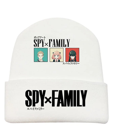 New Spy×Family Peripherals for Men and Women New Personalized Creative Letter Printing Soft, Comfortable and Warm Knitted Hats