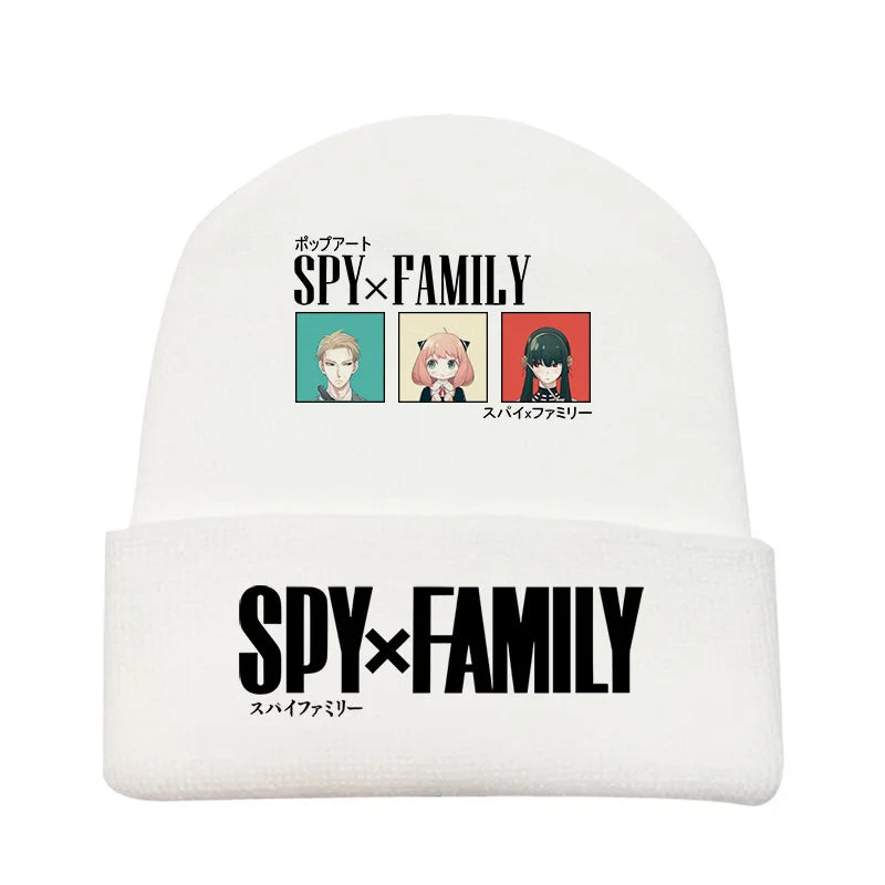 New Spy×Family Peripherals for Men and Women New Personalized Creative Letter Printing Soft, Comfortable and Warm Knitted Hats