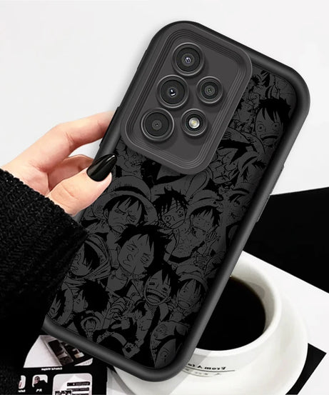 One Piece Nami D. Luffy Cute For Samsung A73 A71 A54 A53 A52 A51 A33 A32 A21S A14 A13 A12 A03 A04 A05 5G Eye Ladder Funda