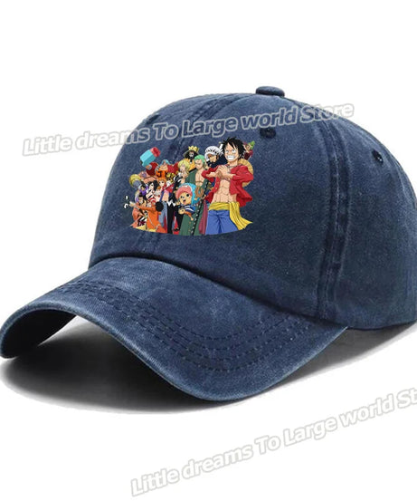 One Piece Baseball Cap Men Anime Printed Snapback Hat Adult Women Summer Sunshade Caps Unisex Hip Hop Casual Adjustable Hat Gift