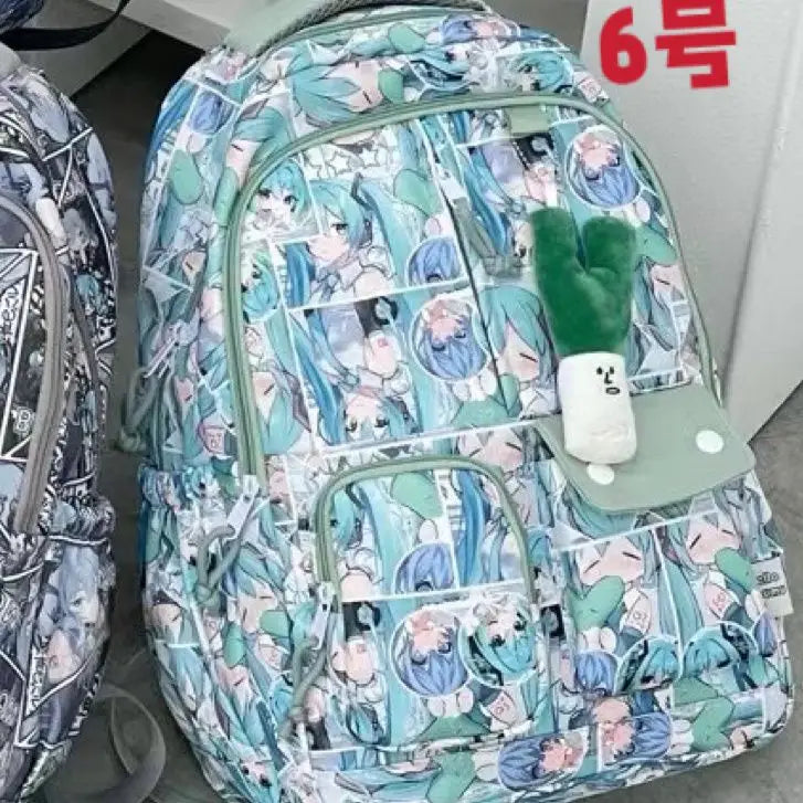 Hatsune Miku New Bag Junior High Student Large Capacity High School Student Girls Middle School Backpack Holiday Gift