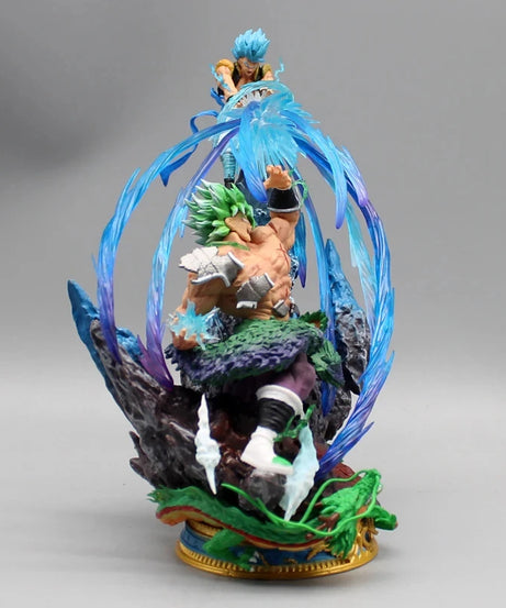 20cm Dragon Ball Broly Anime Figures Broly Vs Gogeta Figurine Model Pvc Statue Doll Collection Toy Decoration Christmas Toy Gift
