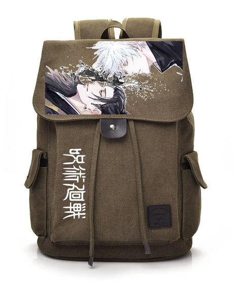 Jujutsu Kaisen Anime Backpack Cosplay Gojo Unisex Students School Bag Large Capacity Bookbag Laptop Travel Rucksack Outdoor Bag