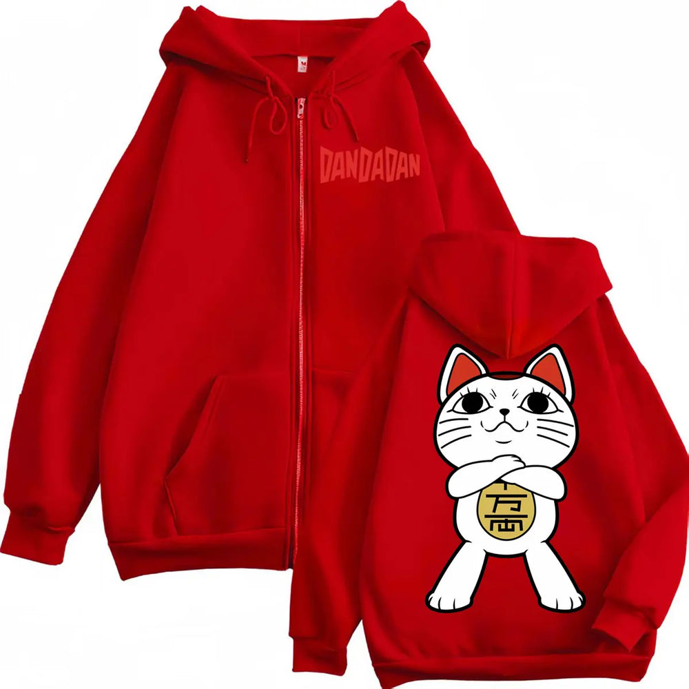 Anime Dandadan Turbo Granny Graphic Zipper Hoodie – Men & Women Zip-Up Sweatshirt 5