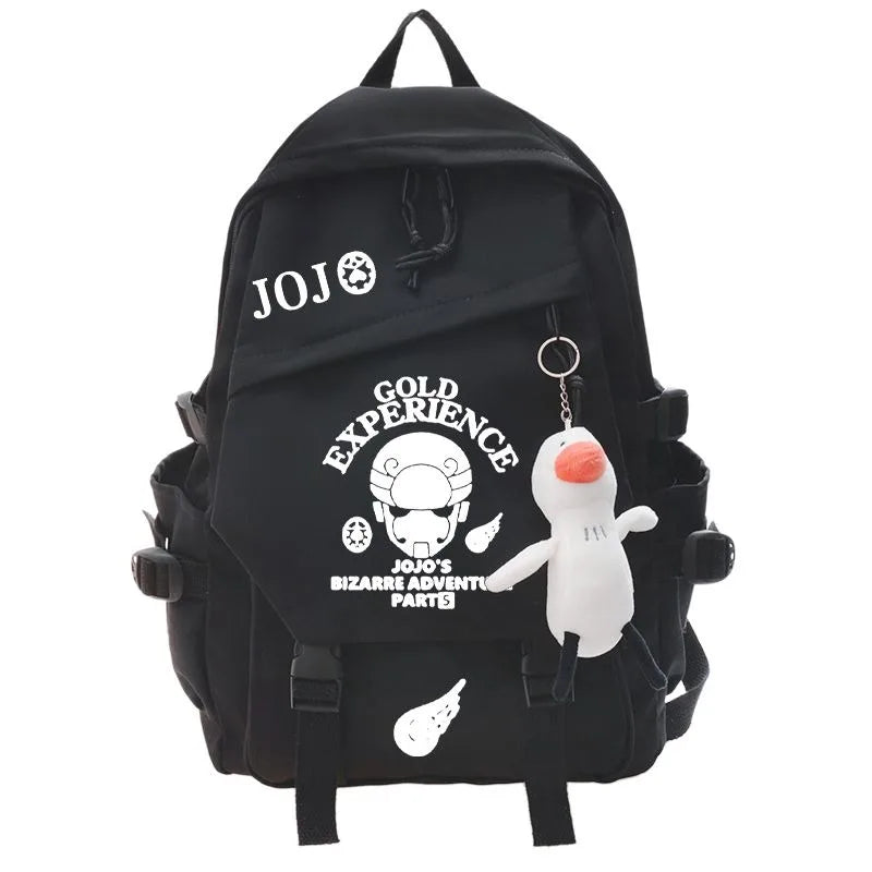 JoJo's Bizarre Adventure Anime Backpack Student School Bag Bookbag Laptop Travel Rucksack Outdoor Boy Girl Gifts
