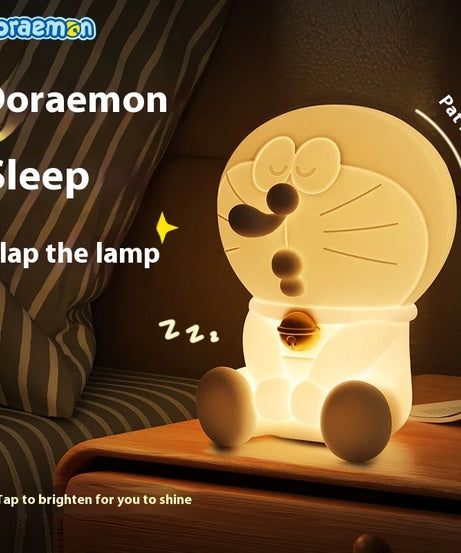 Doraemon Silicone Night Light – Soft Patting Lamp