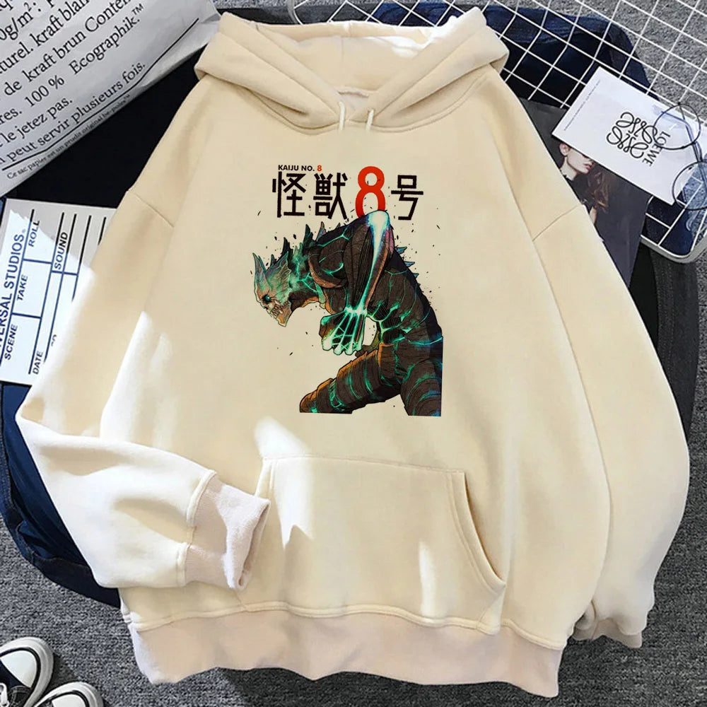 Kaiju No. 8 Hoodie – Y2K Anime Streetwear Pullover