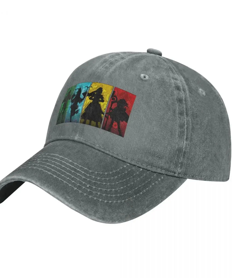 Anime Baseball Caps Hats Konosuba! Squad Silhouette Classic Dad Hat For Man Hip Hop Caps Sun Shade