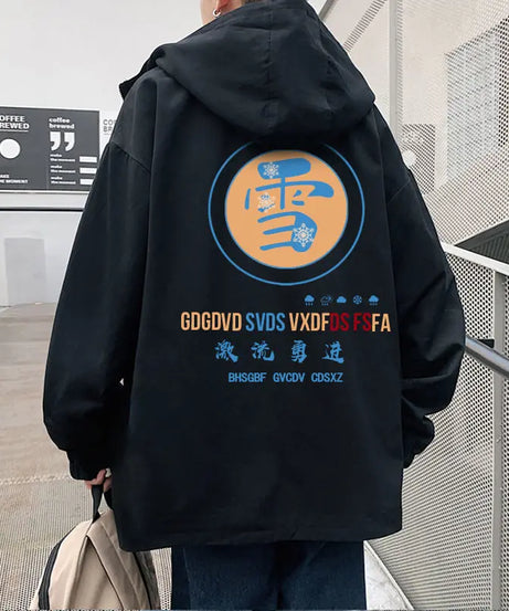 One Piece Monkey D. Luffy Anime Hooded Jacket Spring and Autumn New Men's Short Style Hooded Top Loose Large Coat