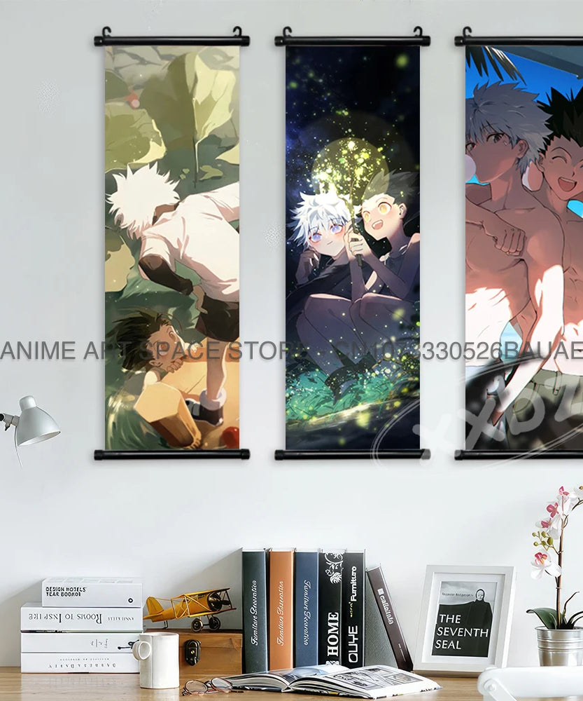 Hunter x Hunter Scroll Poster – Classic Anime Wall Art Canvas Decoration