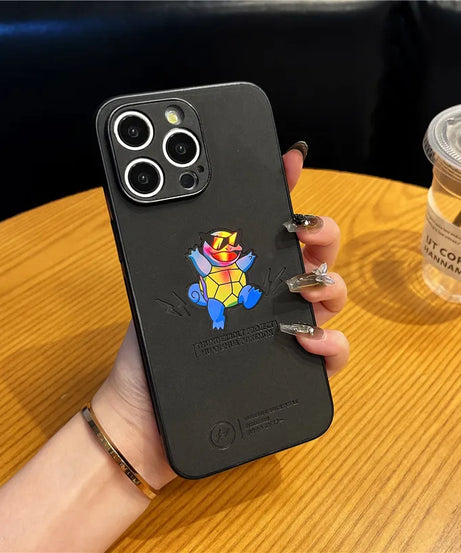 Gengar, Bulbasaur & Squirtle iPhone Case – Pokémon Laser Emboss Leather Cover