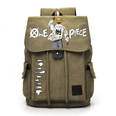 One Piece Anime Backpack Cosplay Luffy Unisex Students School Bag Large Capacity Bookbag Laptop Travel Rucksack Outdoor Bag