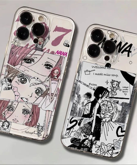 Anime Nana Oosaki Phone Case For iPhone 17 16 15 14 13 12 11 Pro Max Mini SE 7 8 Plus 17E Air Shockproof Transparent Cover