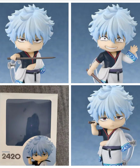 10cm Gintama Sakata Gintoki Action figure toys collection doll Christmas gift with box