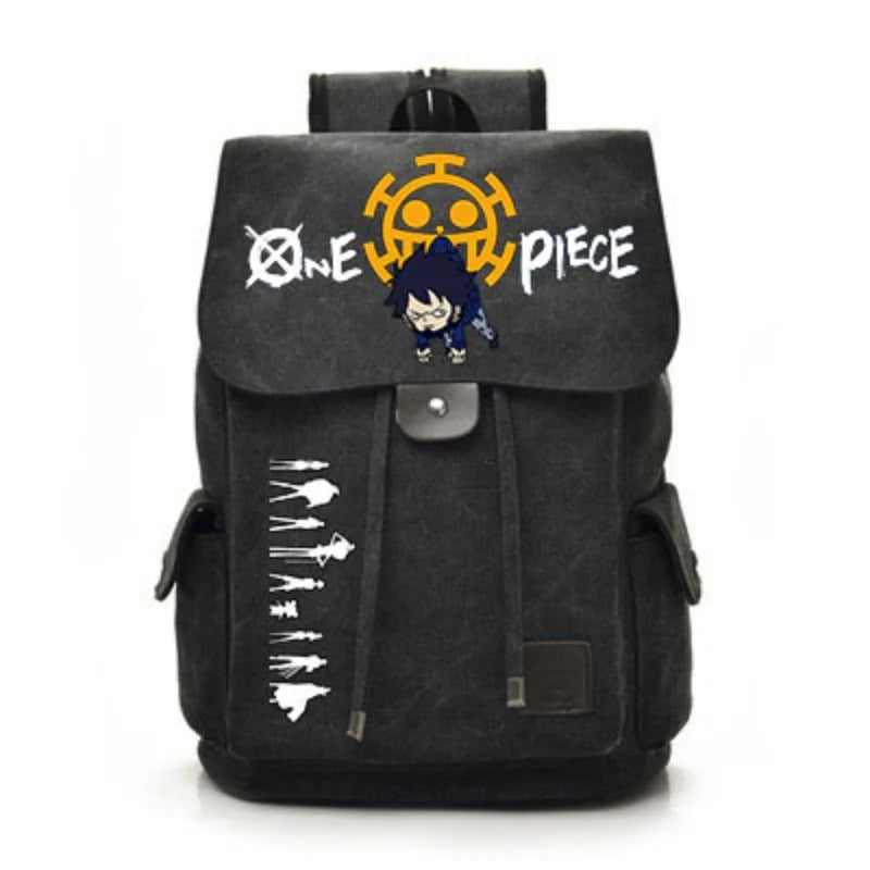 One Piece Anime Backpack Cosplay Luffy Unisex Students School Bag Large Capacity Bookbag Laptop Travel Rucksack Outdoor Bag