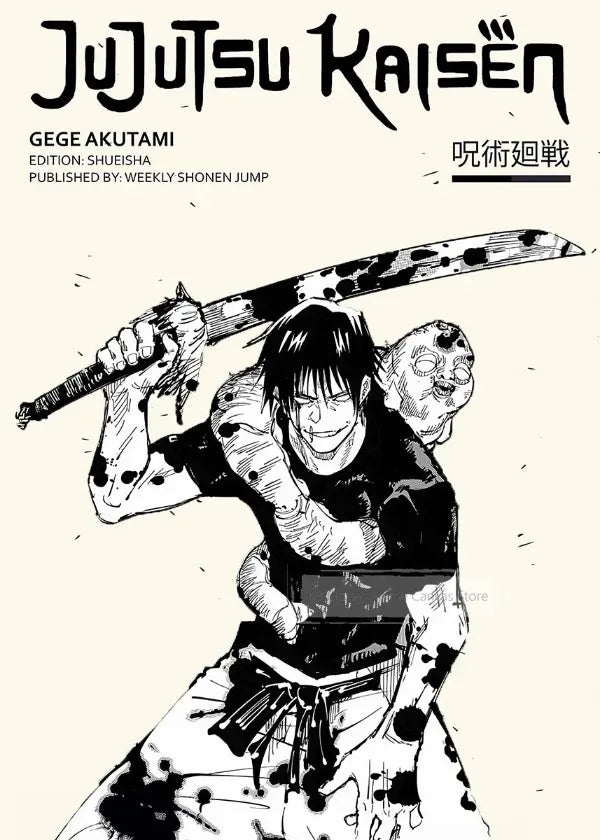 Popular Anime Posters Vagabond Jujutsu Kaisen Artwork Home Decor Minimalist Aesthetic Art Gift for Fan Canvas Painting