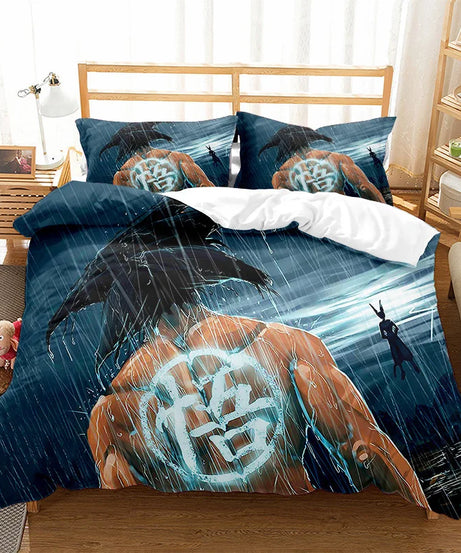 Anime Dragon Ball Duvet Comforter Quilt Cover Set Super Saiyan Bedding Set Anime Car Bed Bedroom Home Children Bedroom Gifts