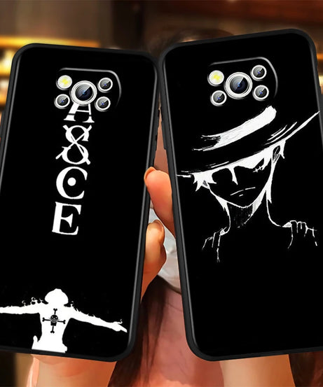 One Piece Luffy Case for Xiaomi Mi Poco F5 F4 F3 F2 X5 X4 X3 M6 M5 M5S M4 M3 C40 Pro GT NFC 5G