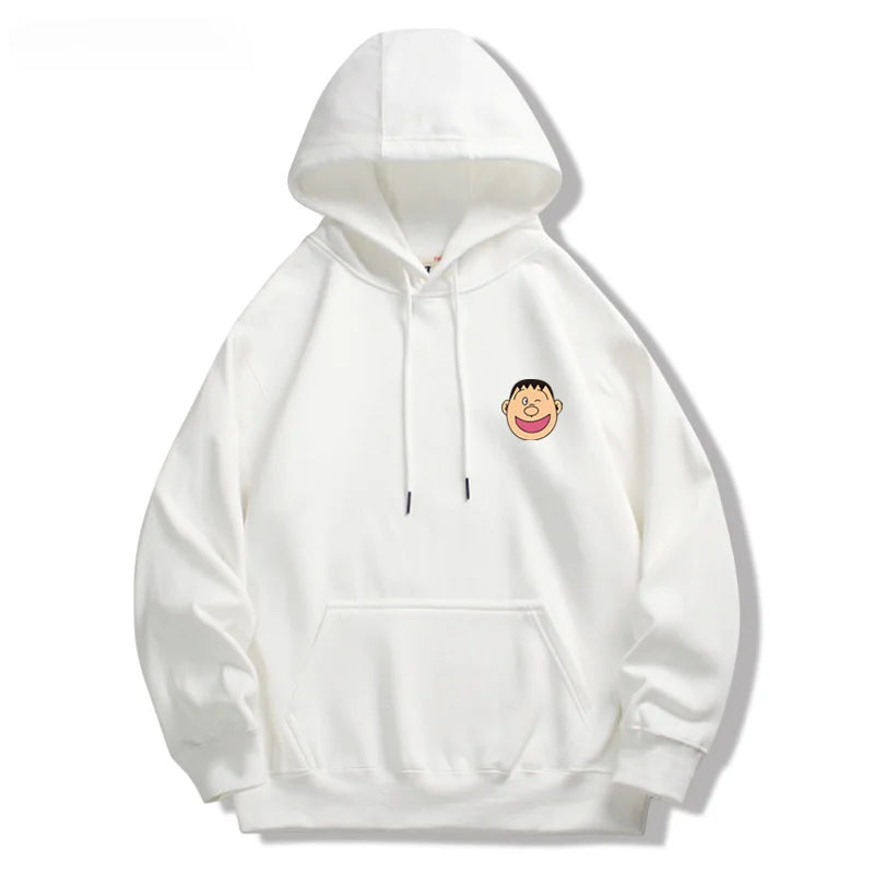 Doraemon Couple Hoodie – Nobita, Shizuka & Gian Cartoon Sweater (Unisex)