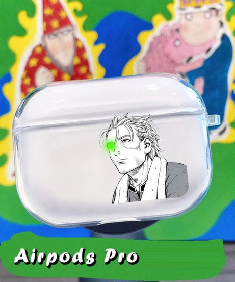 Anime Transparent TPU Case for Airpods Pro 2 1 3 Vinlands Saga Manga Soft Silicone Cover Bluetooth Earphone Cases