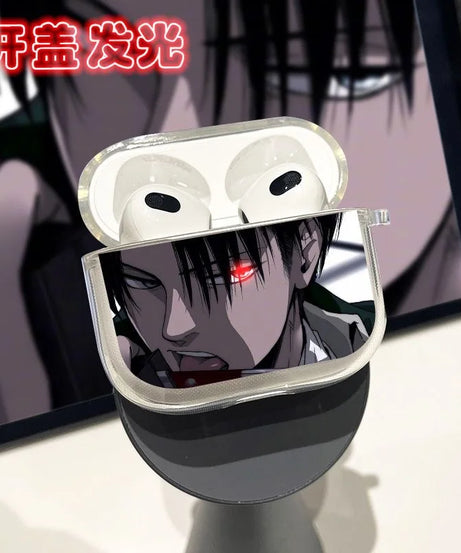 Anime Attack on Titan Transparent Case for Airpods Pro 4 2 1 Shingeki No Kyojin Levi Eren Yeager Airpod Cases TPU Earphone Cover