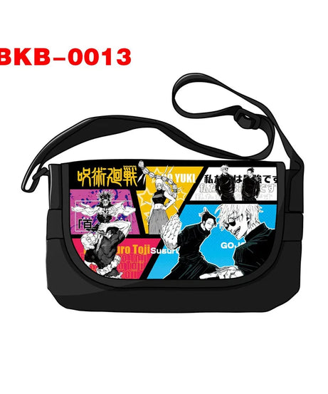 Anime Jujutsu Kaisen Shoulder Gojo Satoru Ryomen Sukuna Handbag Messenger Bag Phone Holder Storage Bags for Travel