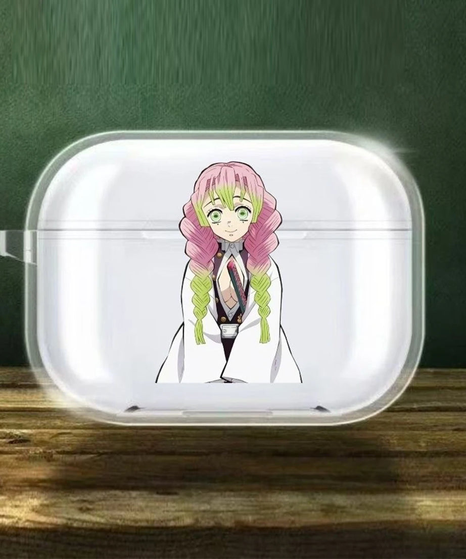 Anime Demon S-Slayer Cool Case Soft silicone TPU Case For AirPods4 Pro 1 2 3 Clear Transparent Bluetooth Earphone Case