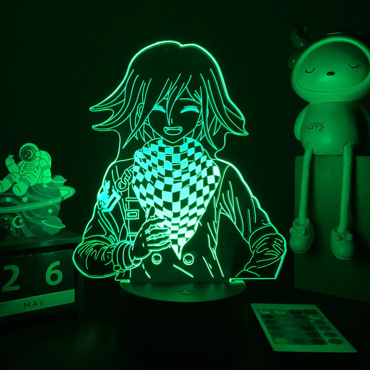 Anime Danganronpa V3 Nagito Komaeda Led Night Light Nagito Komaeda Game Figure Bedside Lamp for Bedroom Decor Kids Manga Gifts