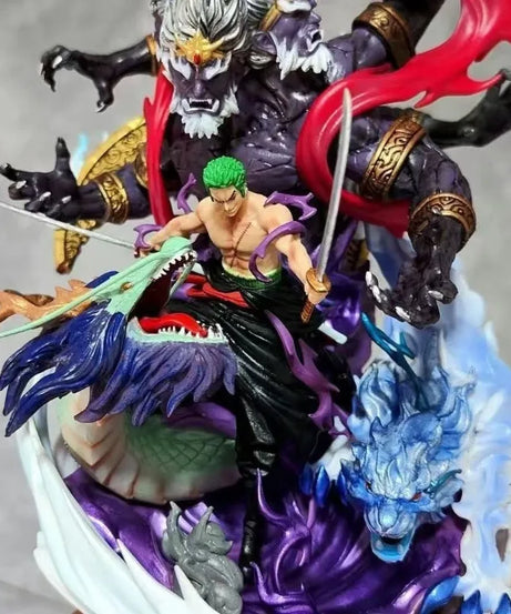 23cm Anime One Piece King Yamato Roronoa Zoro Straw Hat Pirates Model Statue Ornaments Trendy Toys Figures Holiday Gifts