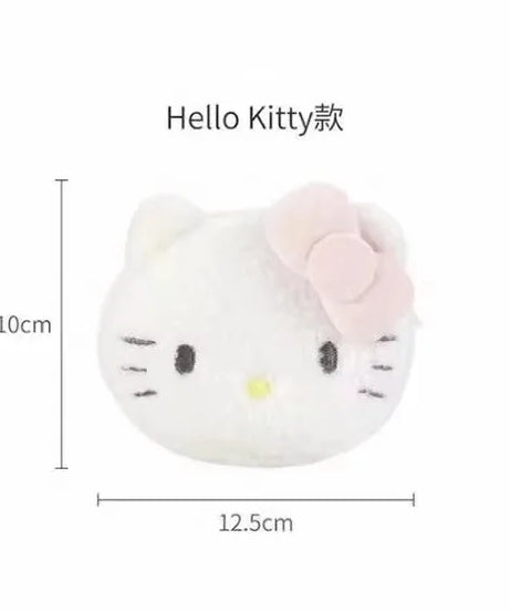 Sanrio Hello Kitty Plush Coin Purse Coin Purse Zipper Coin Purse USB Wired Headset Mini Bag Key Bag Children's Birthday