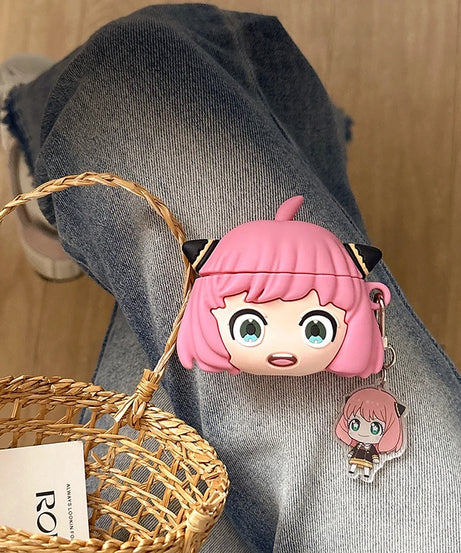 Anya Case for Apple Airpods 4 3 2 1 Gen Protective Cover for AirPods Pro 2nd 1st Generation Pro2 Anime Comics