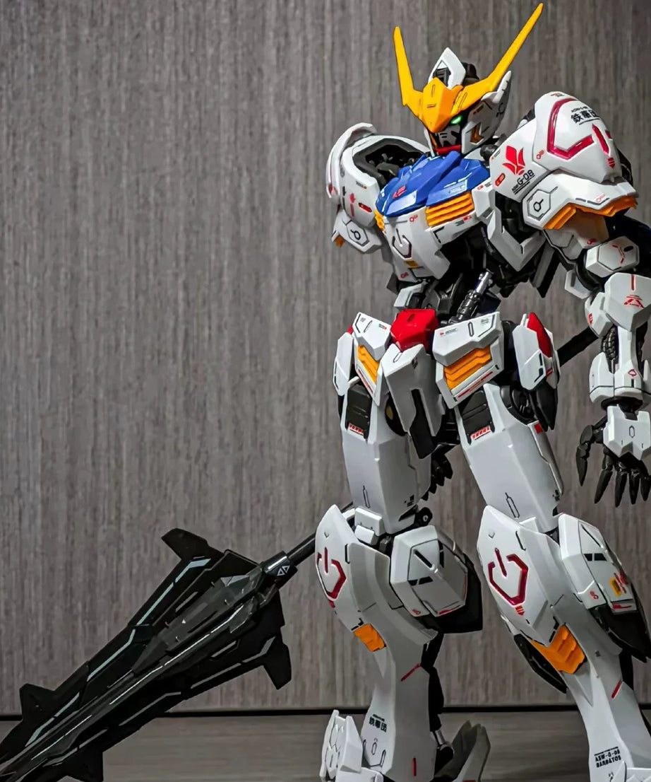 MG 1/100 Asw-G-08 Barbatos 4th Form Mecha Model Kit Assembly Action Figures With Water Decals Mobile Suit Surprise Gift Toys ﻿