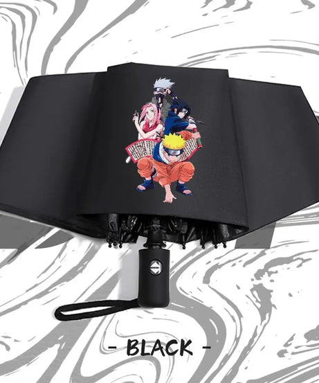 Naruto anime peripheral automatic umbrella Naruto Namikaze Minato Uchiha Itachi Kakashi Haruno Sakura sunshade umbrella gift