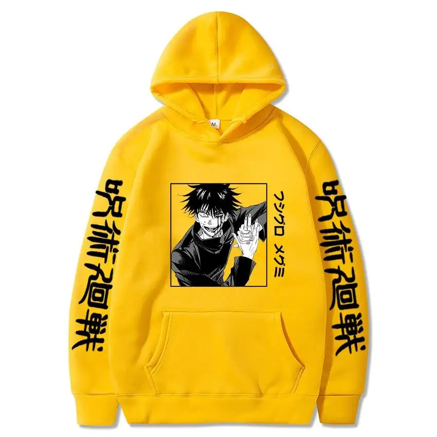 Anime Jujutsu Kaisen Fushiguro Megumi Hoodie – Unisex Graphic Harajuku Sweatshirt 8