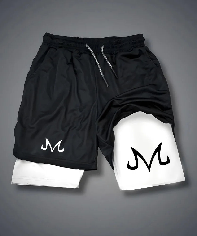 Retro Dragon Ball Shorts Wukong Art Official Men's Quick Drying Pants Summer Fashion Sports Double Layer Pants Y2K