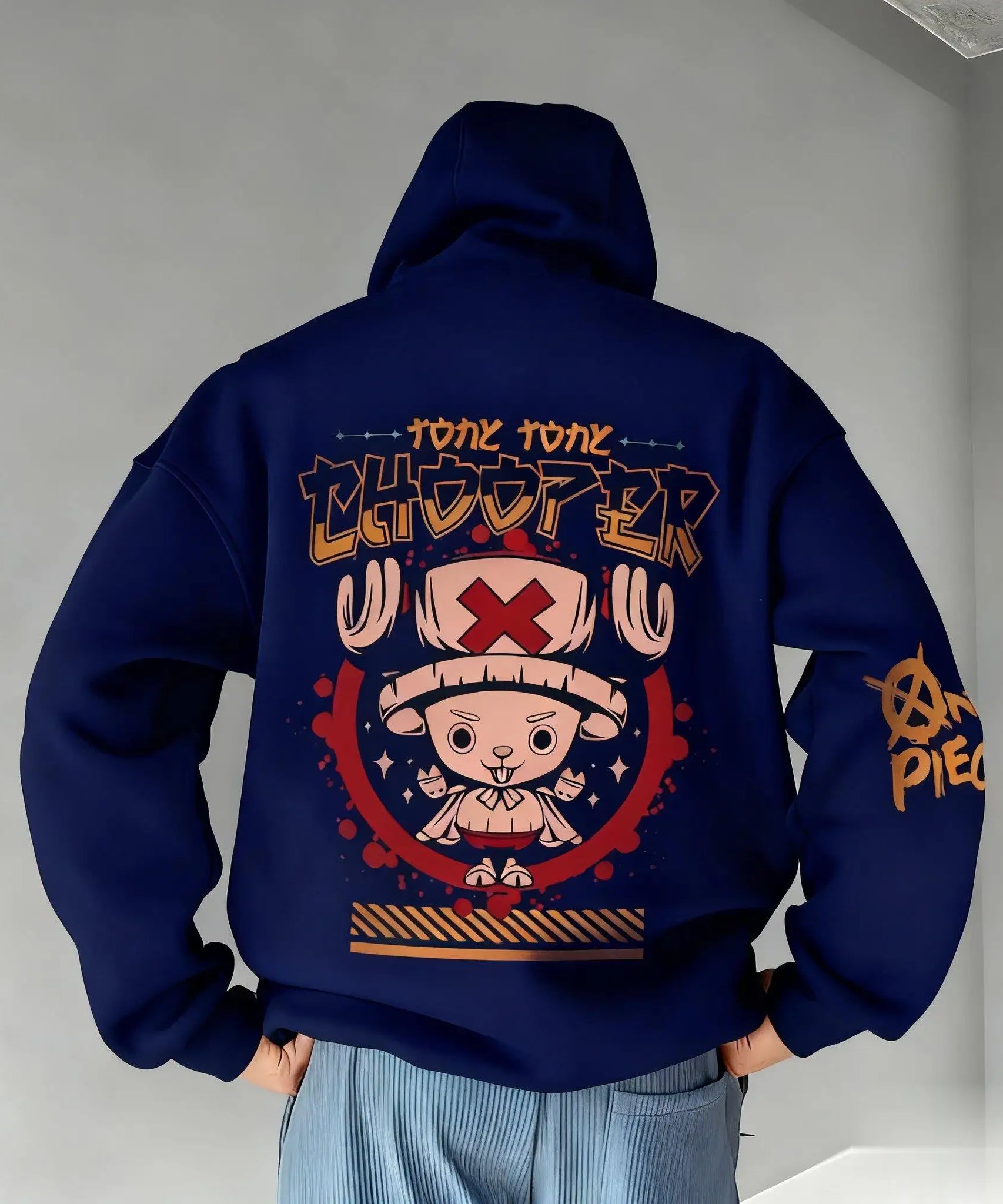 One Piece Anime Chopper Pullover Hoodie Men Women Autumn Winter Trendy Streetwear Casual Graphic Print Cosplay Hooded Sweatshirt