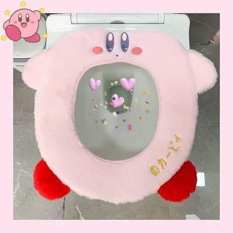 Pokemon Kirby Winter Warm Toilet Seat Cover - Washable Anime